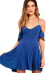 Sexy Sweet Sexy Navy Backless Skater Dress